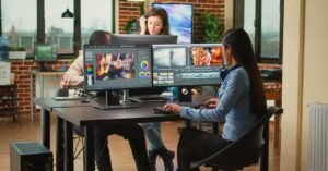video editing studio